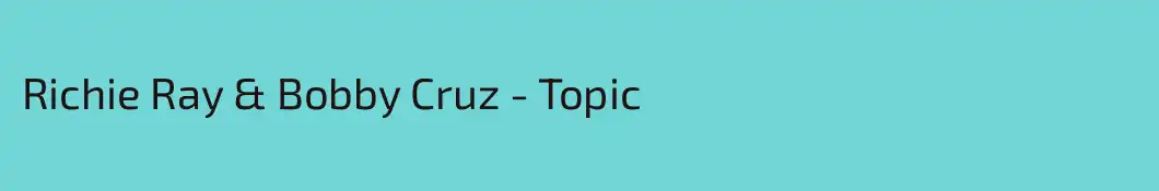 Richie Ray & Bobby Cruz - Topic